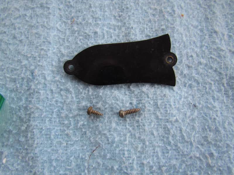 1950's Gibson Truss Rod Cover Fits Les Paul Jr J-45 & More Vintage Gibson Truss Rod Cover With Screws Cool! image 1