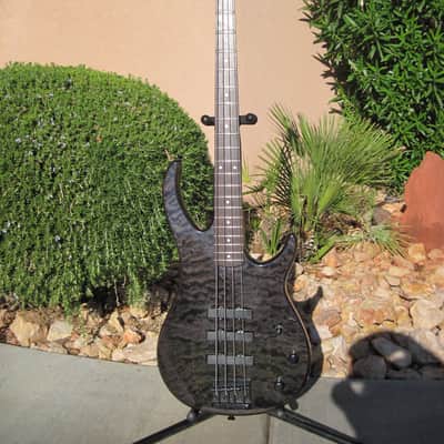 Peavey Millennium 4 BXP Bass Transparent Black. Modified With 3rd Pickup Added & Gibson G-3 Wiring. image 11
