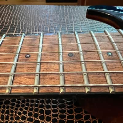 Artinger Custom 7 string semi hollow built for Chris Letchford Hawaiian Ice image 8