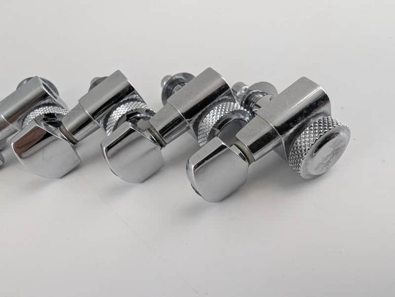 LEFTY G&L 500 Schaller NOS locking tuners chrome - 6 inline set image 1