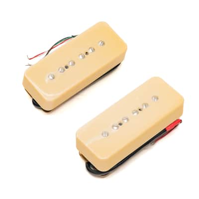 Guyker - Bridge And Neck P90 Guitar Pickups - Yellow - x1369 - USED image 1