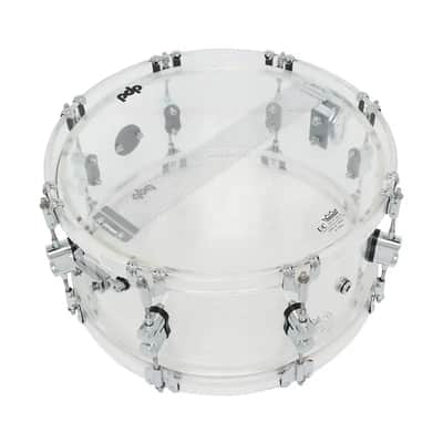 PDP Concept Acrylic Clear Snare Drum 14x6.5 image 5