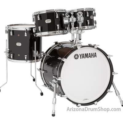 Yamaha Absolute Hybrid Maple 4pc Drum Shell Set w/20" Bass - Solid Black - NEW! image 1