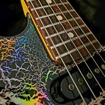 1980's Kramer American Pacer II 1989 guitar Holoflash Crackle Floyd Seymour Duncans VIDEO WOW image 19
