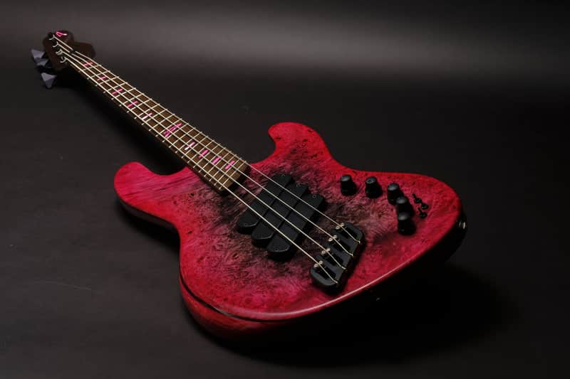 Dingwall Super J 4 - Charcoal to Pink Reverse Burst image 1
