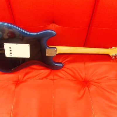 Lotus Strat Copy Electric Guitar Blue Burst image 4