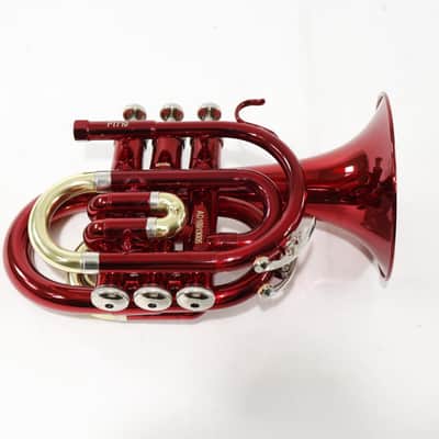 Bach Model PT710R 'Prelude' Bb Pocket Trumpet in Red BRAND NEW image 2
