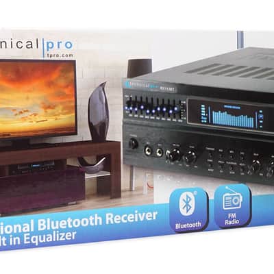 Technical Pro RX113BT 1500w Bluetooth Home Receiver Amplifier Amp w/ 10 Band EQ image 5