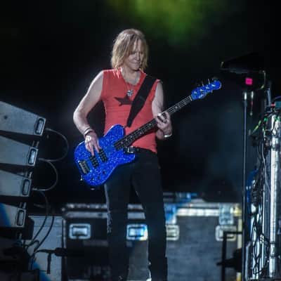 Tom Hamilton's Aerosmith, Custom G&L ASAT Blue Glitter Bass, 2010s PLUS Personalized NHL Hockey Jersey. AUTHENTICATED! (TH2 #4) image 4
