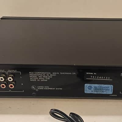 RCA  DIMENSIA MGE 260 10 BAND GRAPHIC EQUALIZER SPECTRUM ANALYZER Black image 5