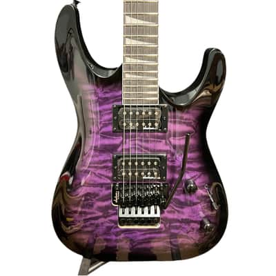 Jackson JS Series JS32Q DKA Dinky Archtop with Amaranth Fretboard 2020 - Present - Transparent Purple Burst image 2