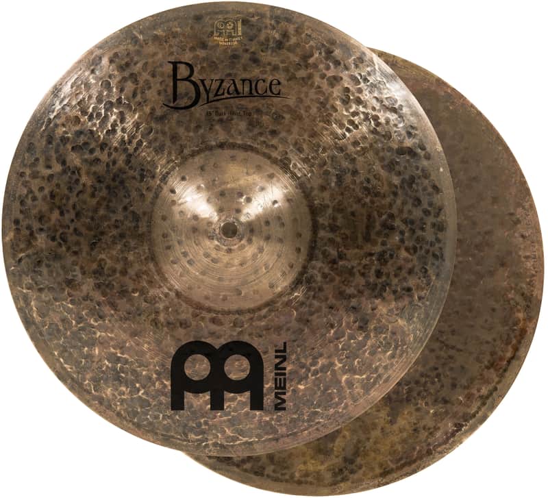 Meinl Cymbals B15DAH Byzance 15-Inch Dark Hi-Hat Cymbal Pair (VIDEO) image 1