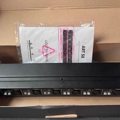 ART S8 Rackmount 8 Channel Microphone Splitter 2009 - Present - Black 1 of 2 image 2