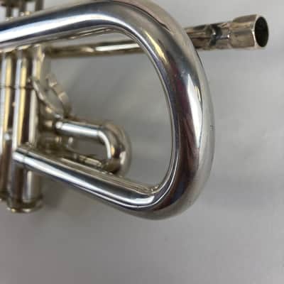 Getzen 700 Eterna Bb Trumpet – Silver Plated – Intermediate Model – w/ Case – Excellent Condition SM#1359 image 12