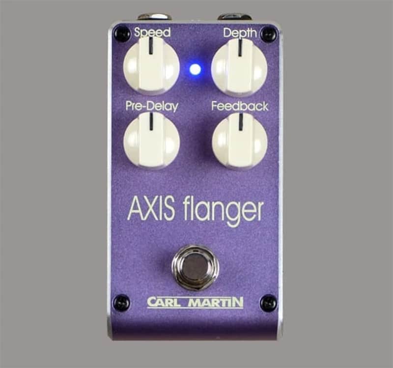 Carl Martin Axis Flanger psychedelic purple small size pedal image 1
