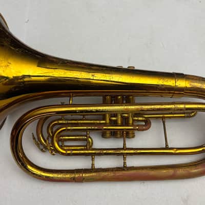 King 1124 Ultimate Marching Baritone Bb Brass Horn w/ Original Case & Accessories – Plays Great image 2