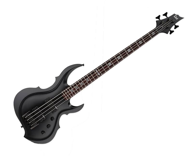 ESP LTD TA-204 Tom Araya Signature Bass - Black Satin image 1