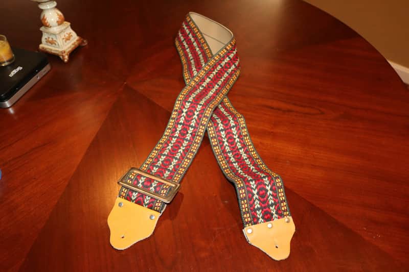 60's/70's Vintage Woven Strap Three inches Wide image 1