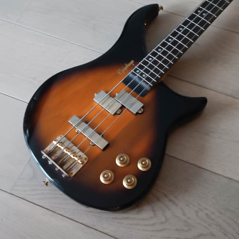 1989 Epiphone Embassy EBM1 reverse Sunburst