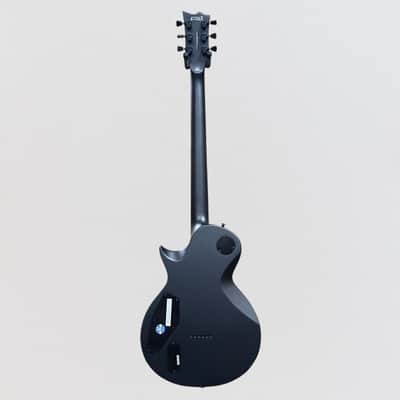 ESP LTD EC1000 Baritone Electric Guitar - Black Charcoal Metallic Satin image 9