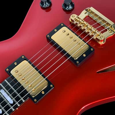 2025 Knaggs Kenai Hollowbody LB with Lightning Bolt F-Hole ~ Candy Apple Red image 5