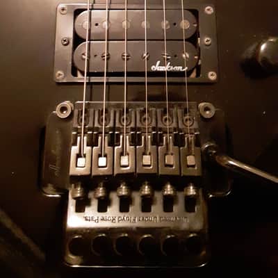 Vintage 1994 JACKSON Pro Series DK2- Dinky - MIJ - Gloss Black - All original with J80 pickup - licensed Floyd Rose tremolo- Grover- made in JAPAN image 3