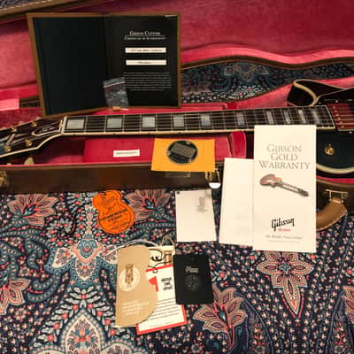 Gibson Custom Shop 1957 Les Paul Custom Reissue 3-Pickup Ebony VOS Black Beauty image 3