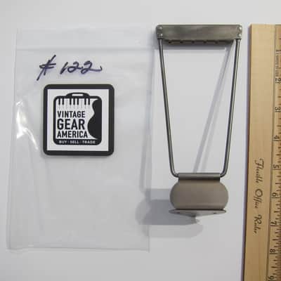 Harmony & Silvertone Archtop & Flat Top Guitar Tailpiece Authentic Vintage Part Circa-1950s-1960s-Nickel Silver image 9
