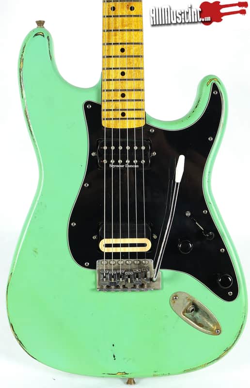Rockaway Relic Custom Seafoam Green Strat Electric Guitar w/ Gig Bag image 1