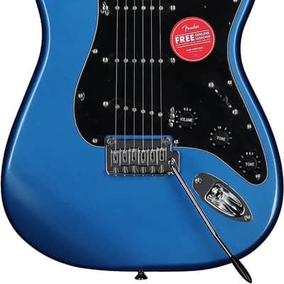 Squier Affinity Stratocaster Electric Guitar, with Maple Fingerboard, Lake Placid Blue image 3