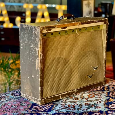 1957 Magnatone Custom 280 STEREO-VIBRATO 2x12 Tonemaster 35WATT image 5