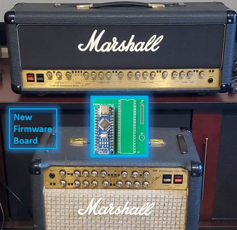 Marshall 30th Anniversary 6100 6101 MIDI Firmware Update Board image 1
