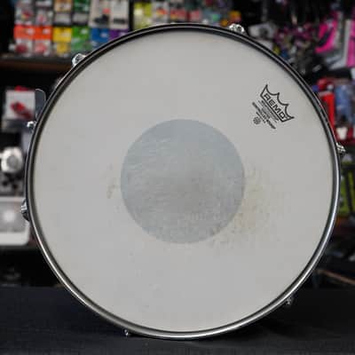 1960s Japan Del-Rey 5.5x14" Mahogany Snare Drum w/ Rings - Black Osyter image 14