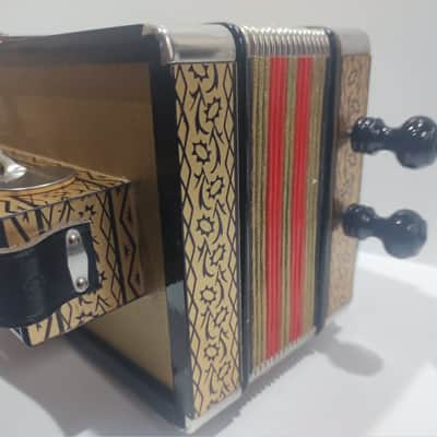 Hohner HA-114 Model 2-Bass Spoon 10-Treble Button 4-Stop "C" Diatonic Accordion image 6
