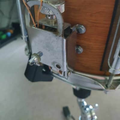 Incredibly Rare! Remo MasterEdge Snare Drum 10x6 (90's) - Natural/Wood (Including Snare Stand) image 5