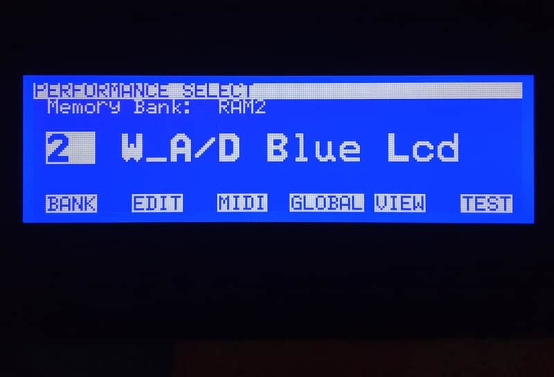New blue display for Korg Wavestation A/D image 1