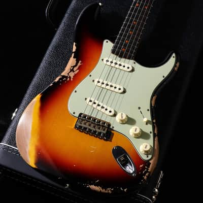 FENDER CUSTOM SHOP Limited 1964 L-Series Stratocaster Heavy Relic Target 3-Tone Sunburst [L11576] (06/22) image 5