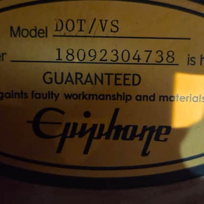 Epiphone Dot Hollow Body Electric image 7