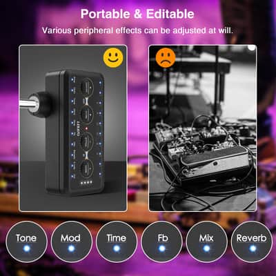 LEKATO Wireless Multi-effects Guitar Headphone Amplifier IR Cabinet Simulations image 5