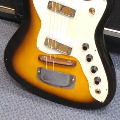 Vintage 1965 Harmony H15 Bobcat Electric Guitar & Original Case image 1