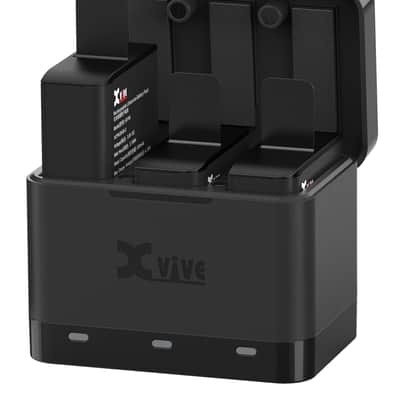 XVIVE U5C Battery Charger Case Set Ladegerät und 3 wiederaufladbare Lithium-Ionen-Akk image 2