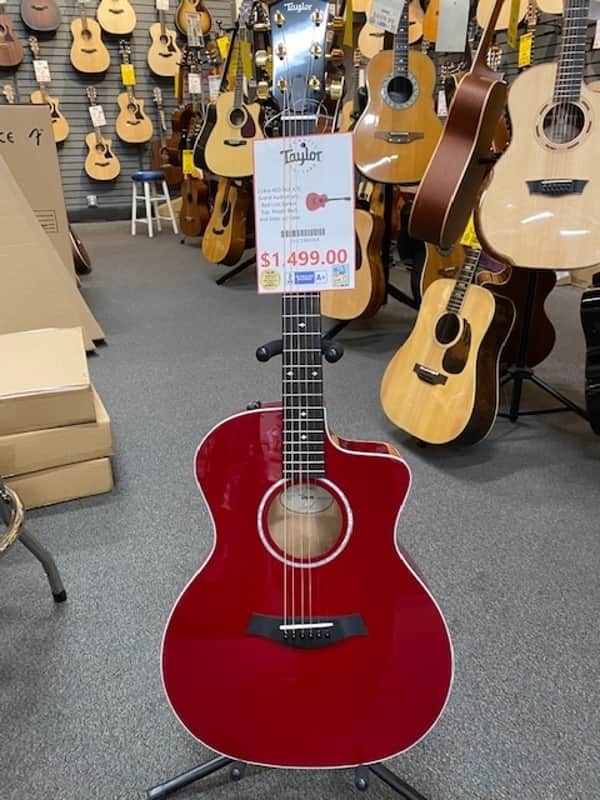 Taylor 214ce-RED DLX Acoustic Electric Guitar w/ Case image 1