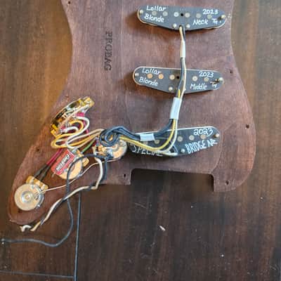 Lollar Blonde / Special pre-wired pickguard with Emerson Blender image 2