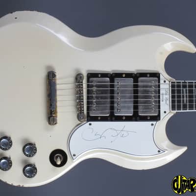 Gibson SG Custom   ex. Carlos Santana  1961 White image 23