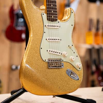 Fender Greg Fessler 1964 Gold Sparkle Relic Stratocaster LTD Custom Shop Limited Edition image 7