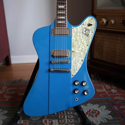1990 Gibson Custom Shop Original Firebird V Renault Blue One-Off w/ OHSC Rare 1st Reissue image 1