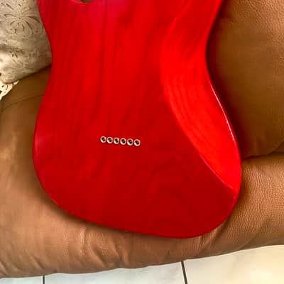 Fender American Standard Telecaster -  2015 - See Through Crimson Red With Maple Neck - Tweed Case image 7