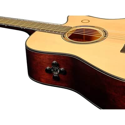 Yamaha TAG3 C TransAcoustic Dreadnought Cutaway Acoustic-Electric Guitar - Natural image 7
