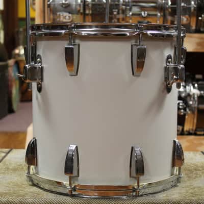 1970s Sonor Swinger Outfit in White 14x18 8x12 14x14 5x14 image 10