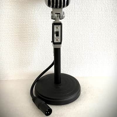 Vintage 1950's-60's Shure 55SW Dynamic Microphone, working great, w/cable-stand image 3